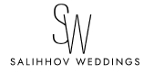 Salihov Weddings elegant monogram logo design